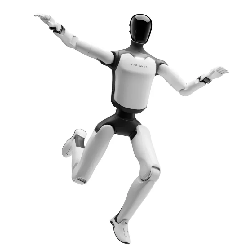 AGIBOT A3 in einer dynamischen Sprungpose