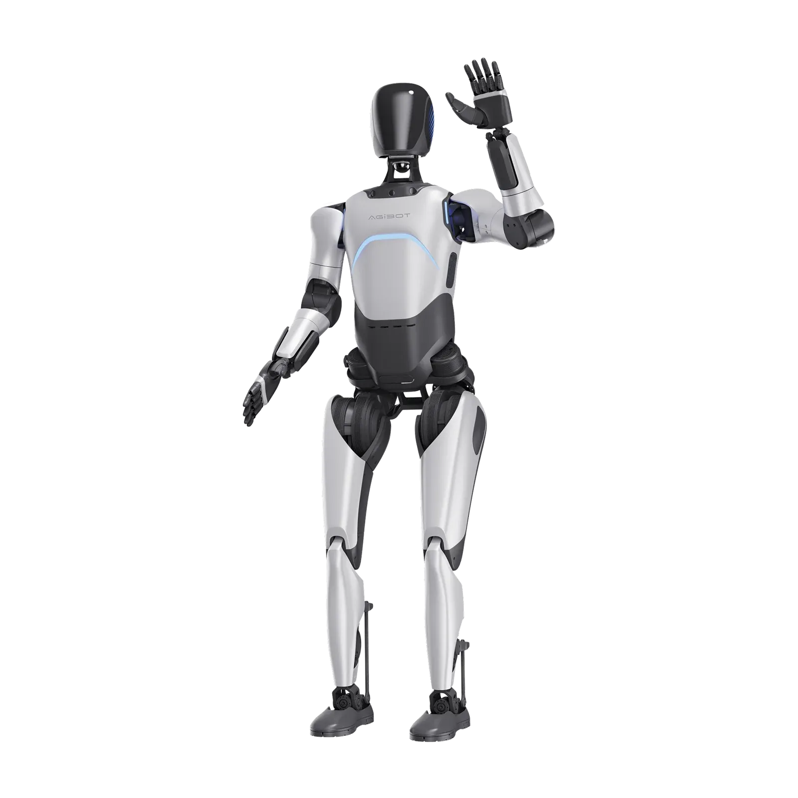 AGIBOT A2 Ultra winkt
